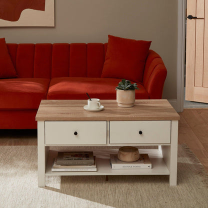 Bampton Coffee Table - Alabaster White - Laura James