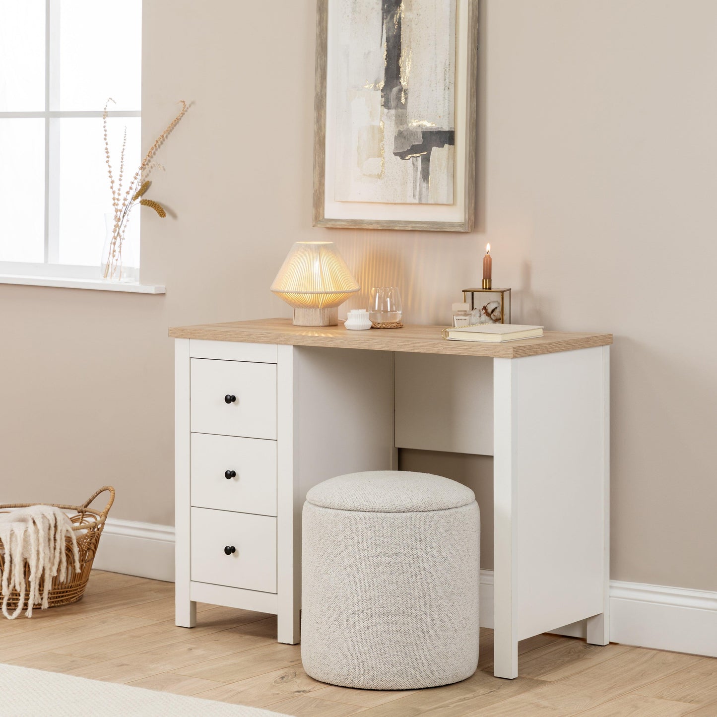 Bampton White Dressing Table - Laura James