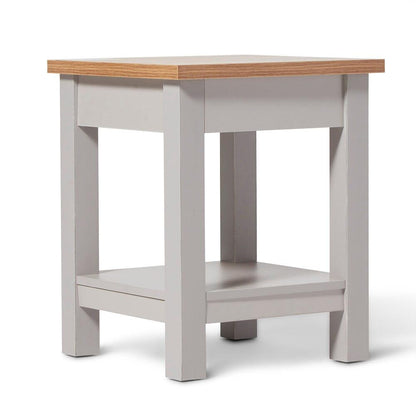 Bampton Stone Grey Side Table - Laura James