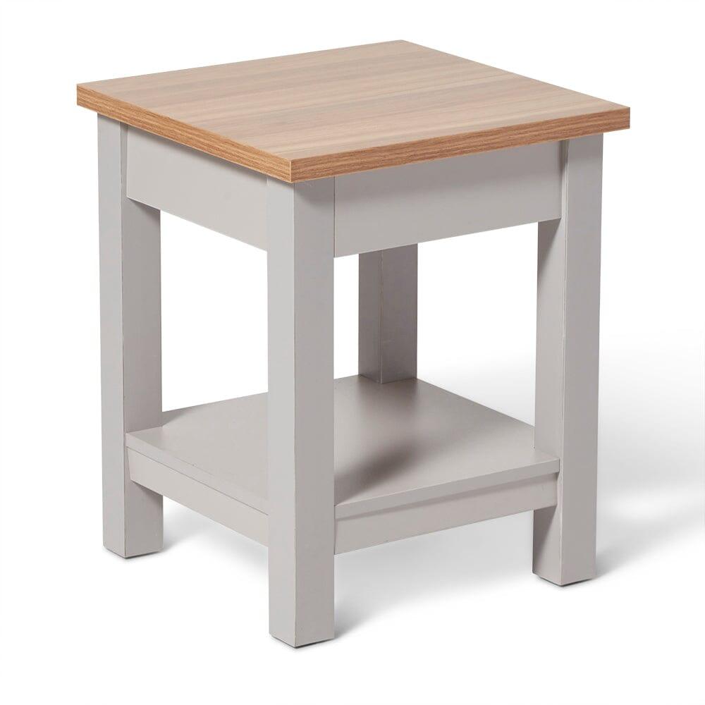 Bampton Stone Grey Side Table - Laura James