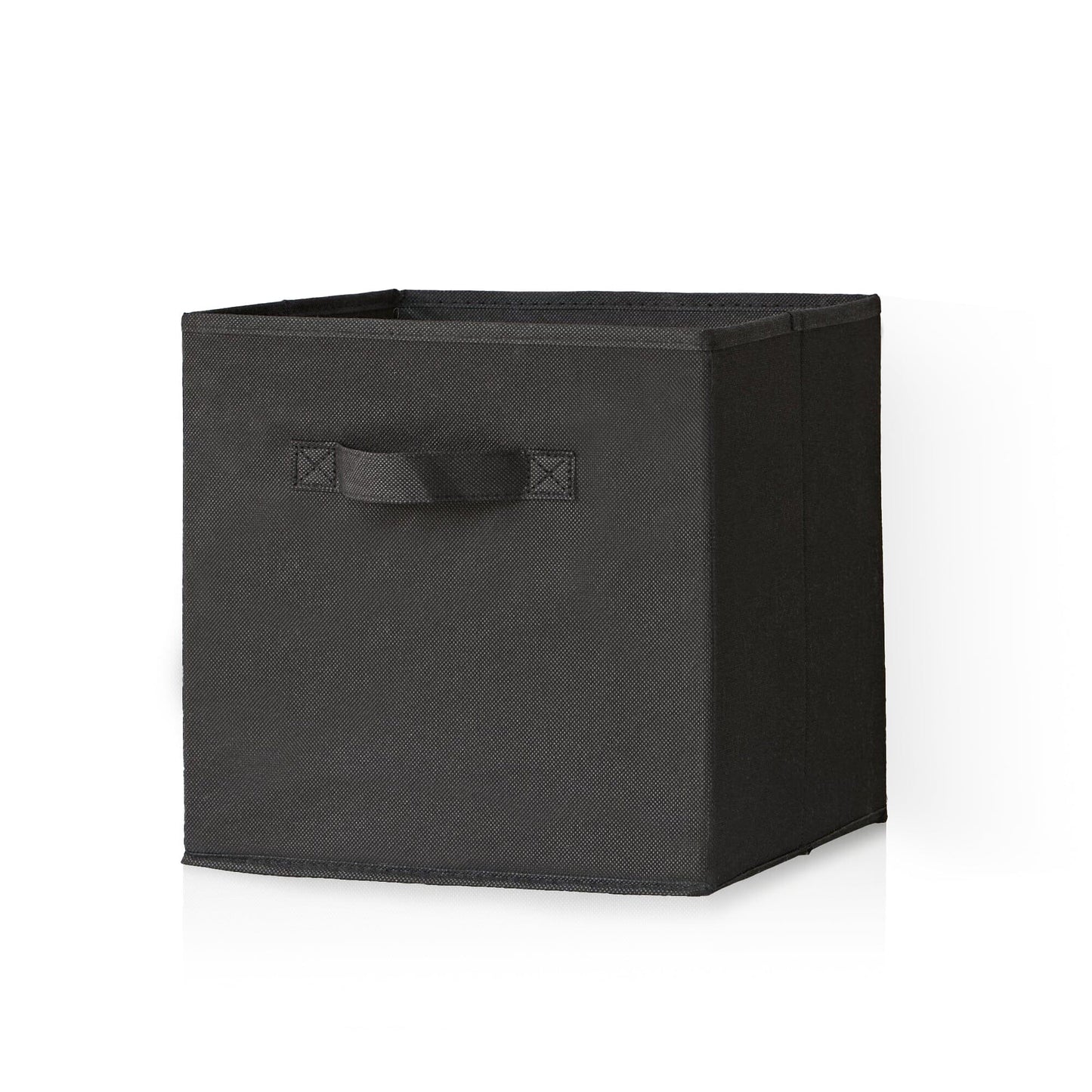 Cara Fabric Cube Storage Box - Large - Black