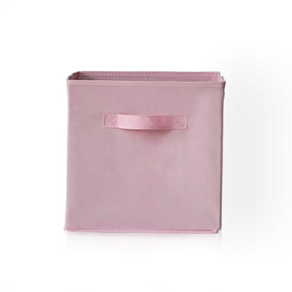 Cara Fabric Cube Storage Box - Large - Pink

