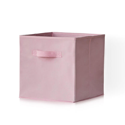 Cara Fabric Cube Storage Box - Large - Pink

