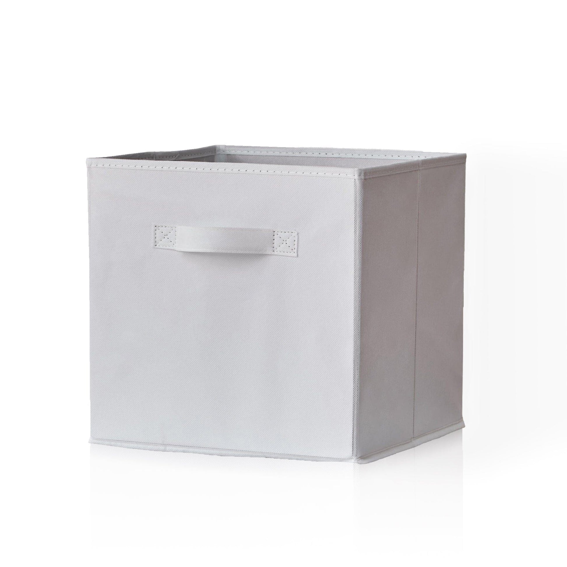 Cara Fabric Cube Storage Box - Large - White

