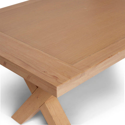 Charlotte Pale Oak Farmhouse Style Dining Table - Laura James