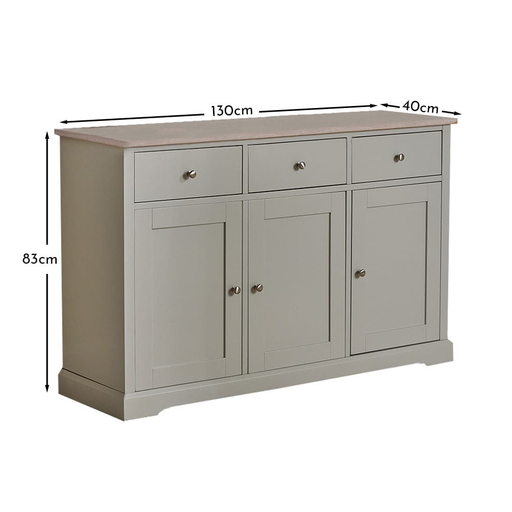 Chatsworth Sideboard - 130cm - Linen Grey - Laura James