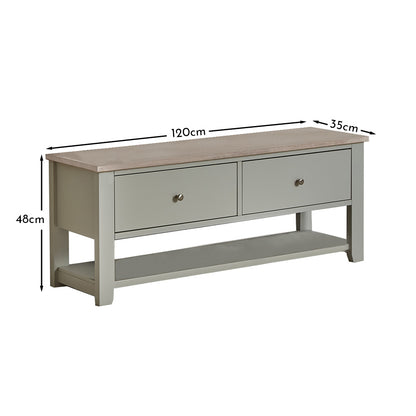 Chatsworth TV unit linen grey