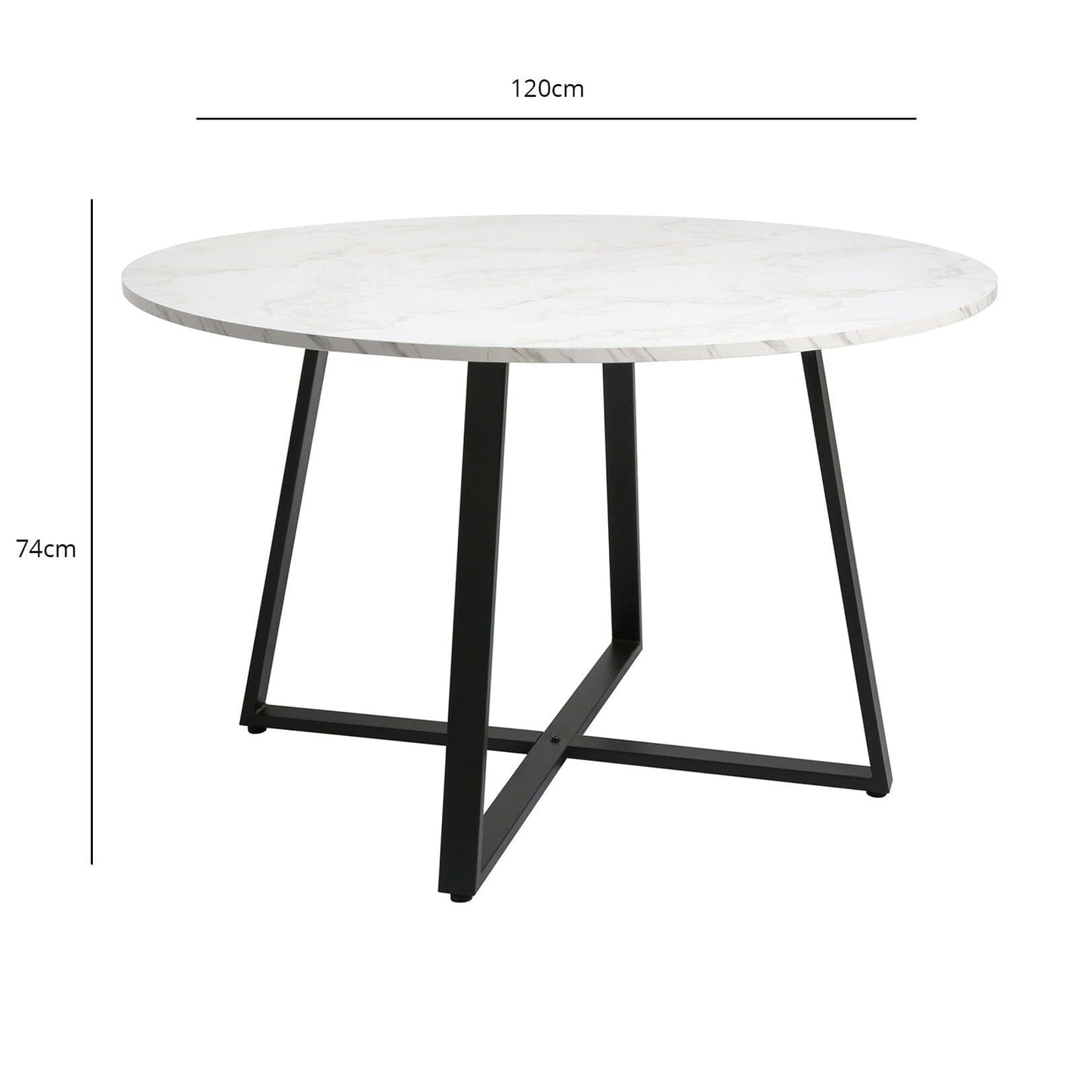 Clara Black Marble Table - 4 Seater - Ellis Teal Black Chairs