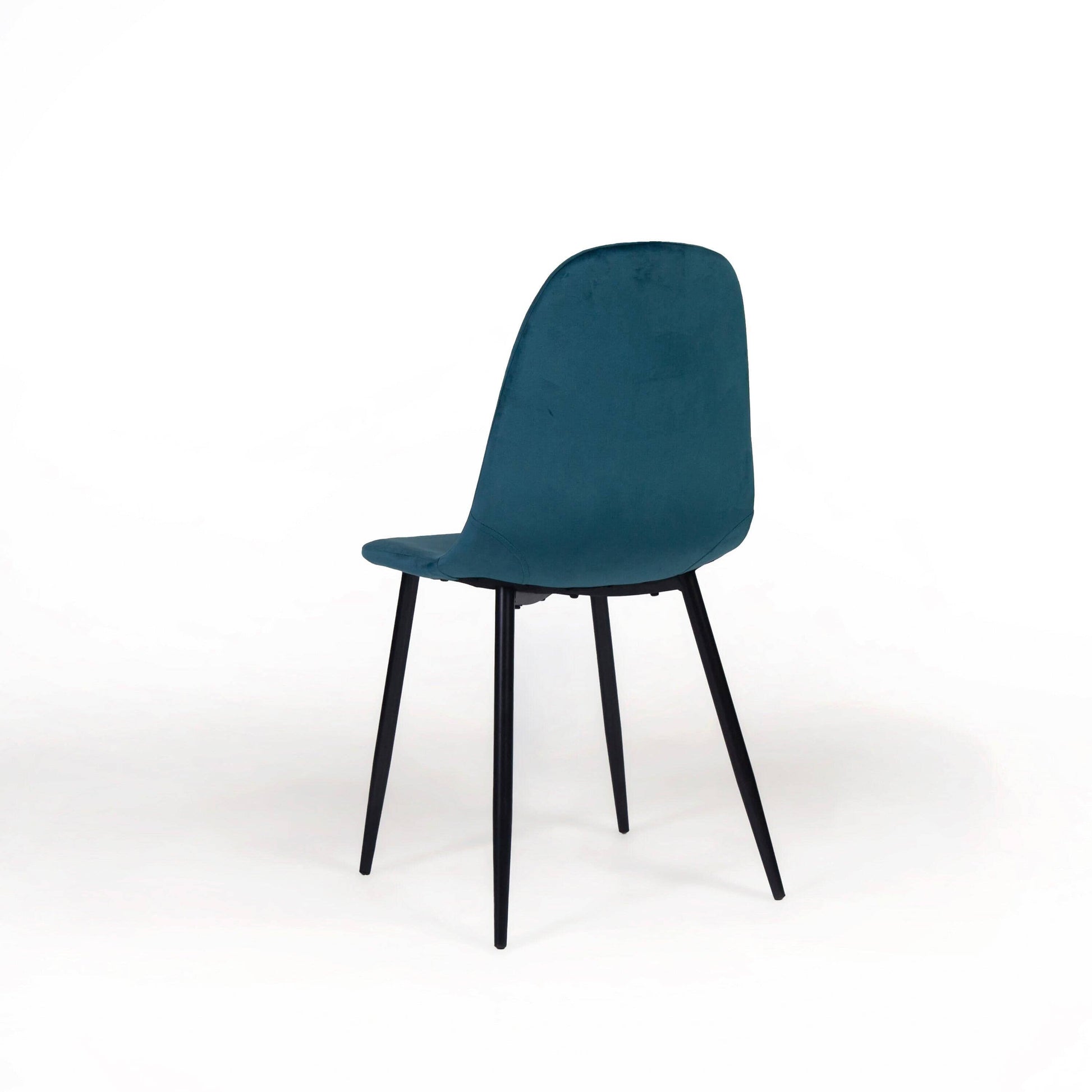 Ellis dining chairs - set of 2 - teal and black - Laura James