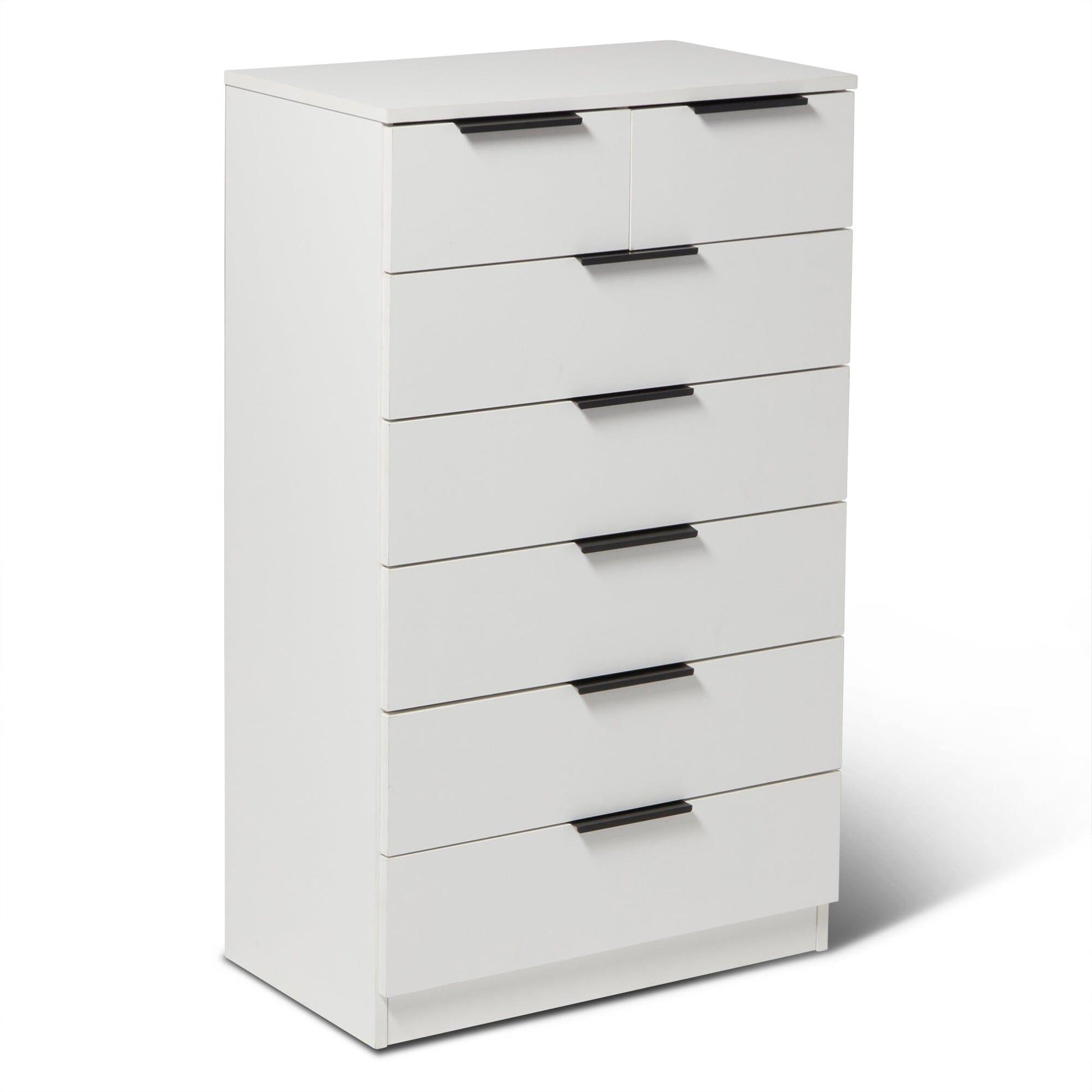 Essie White Tall Chest of 7 Drawers by Laura James