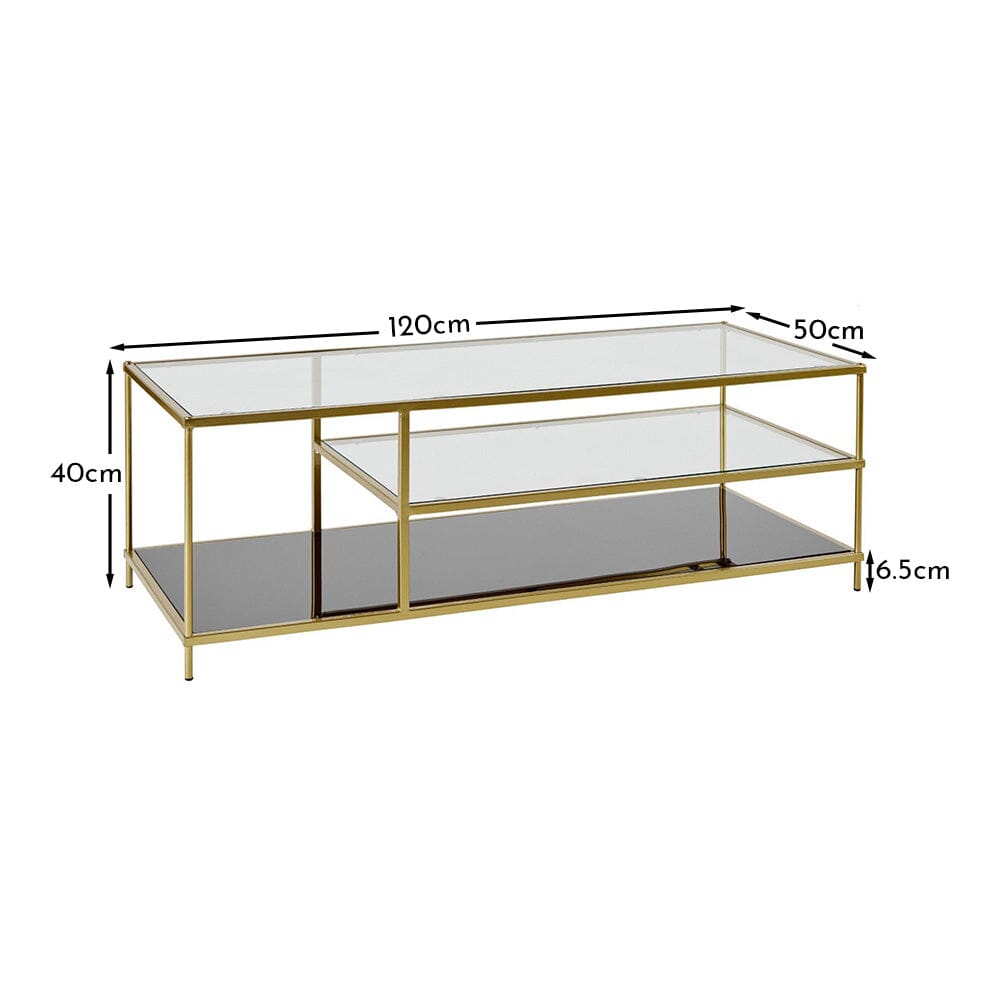 Evelyn coffee table - gold – Laura James