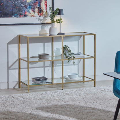 Evelyn console table - gold - Laura James