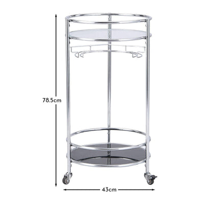 Evelyn Drinks Trolley - Chrome