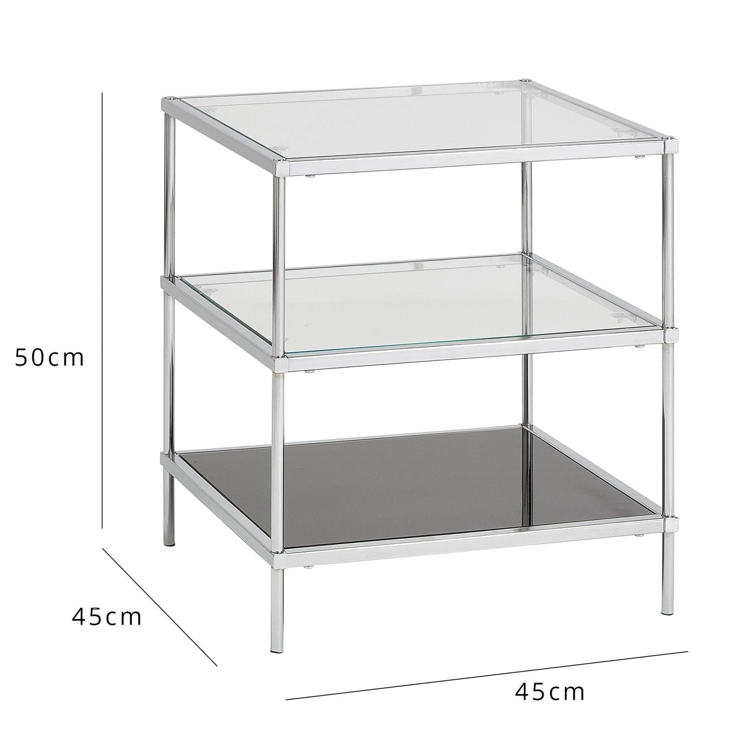 Evelyn Side Table - Chrome