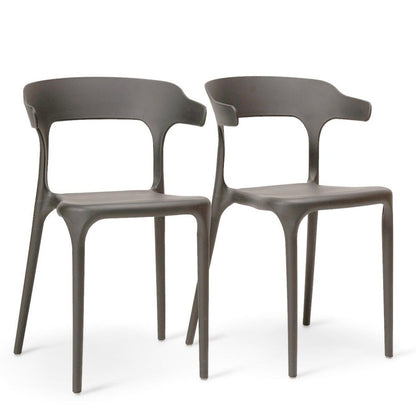 Finn dining chairs - set of 4 - grey - Laura James