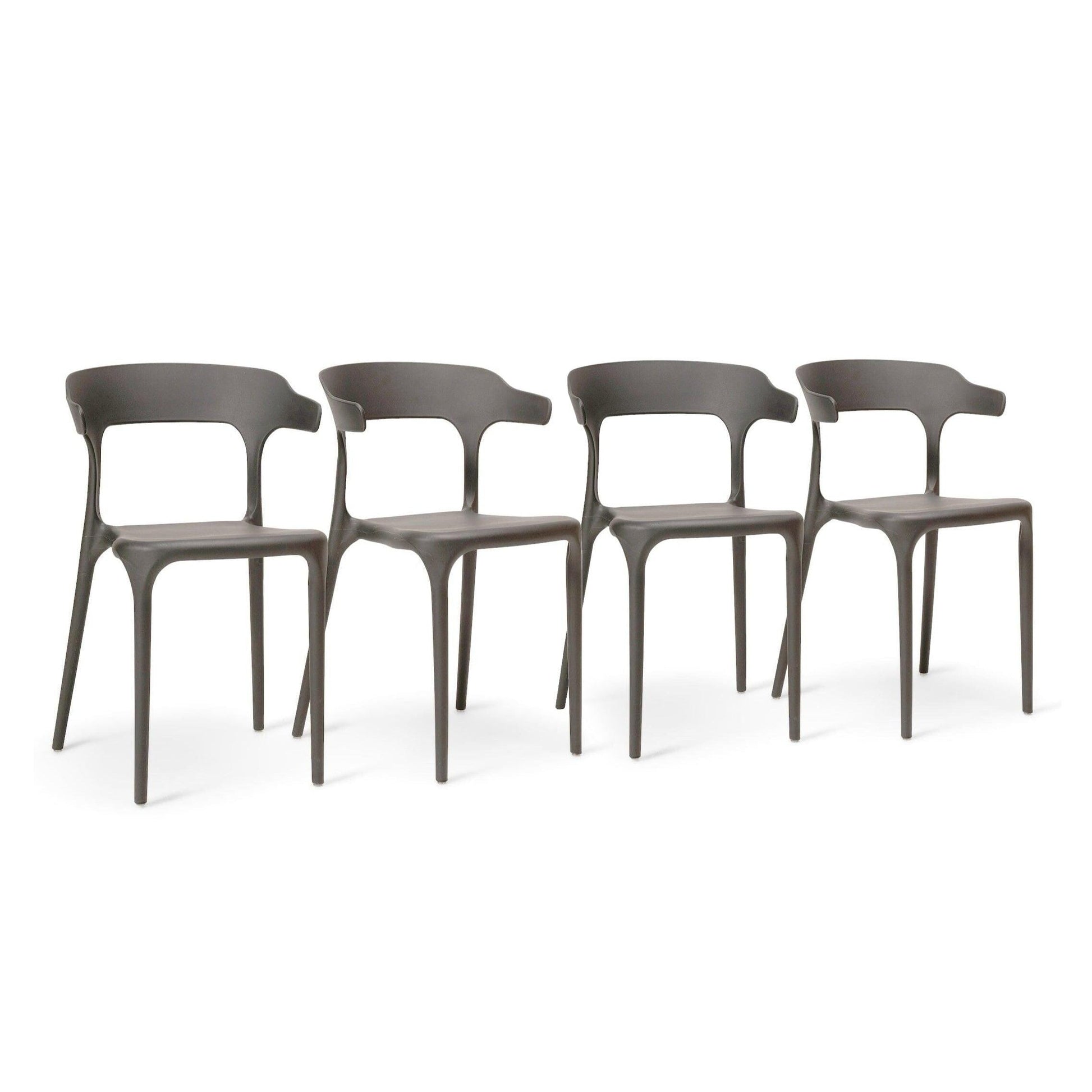 Finn dining chairs - set of 4 - grey - Laura James