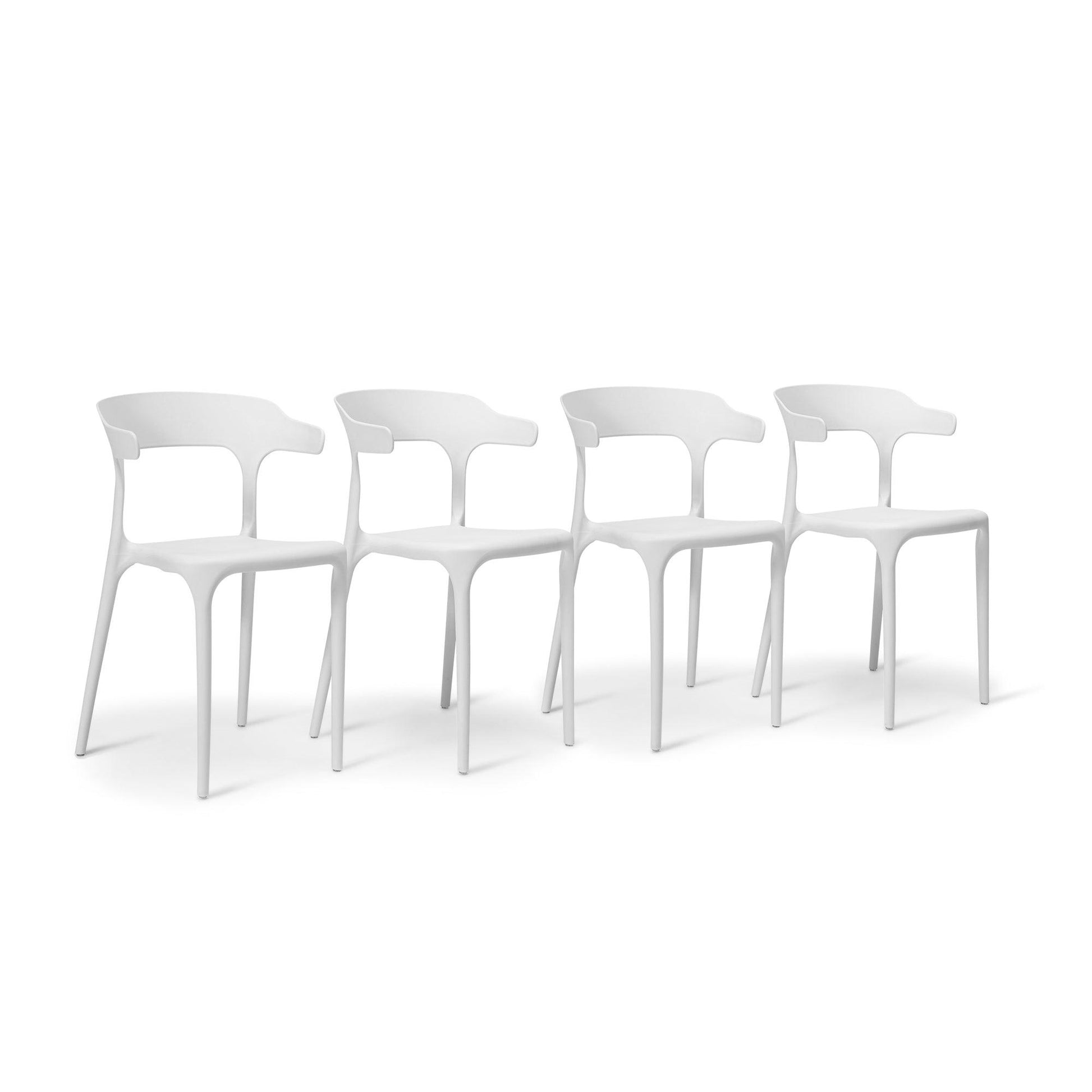 Finn dining chairs - set of 4 - white