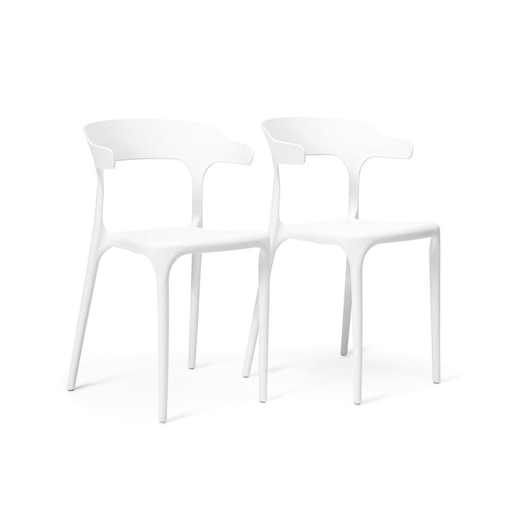 Finn dining chairs - set of 4 - white