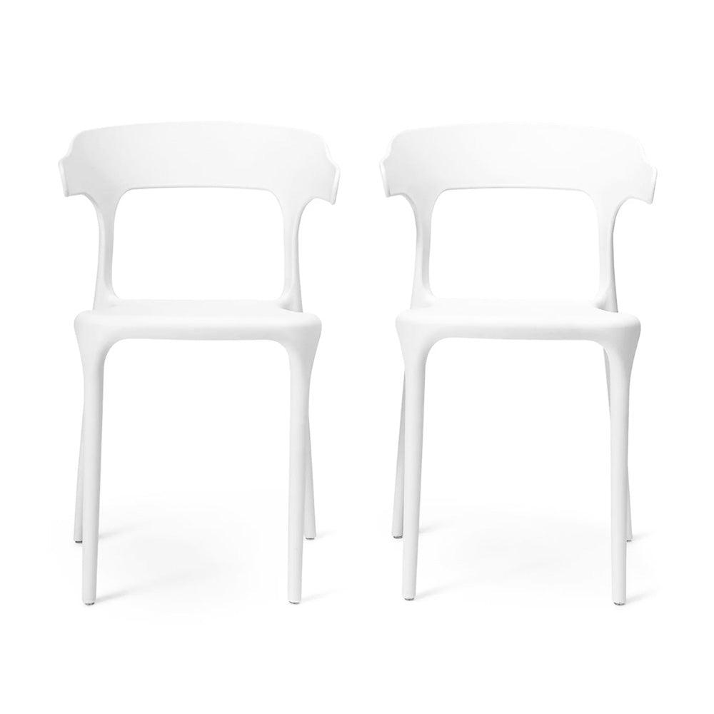 Finn dining chairs - set of 4 - white