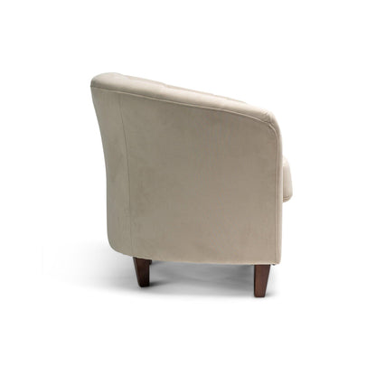 Florence Clay Armchair with Dark Oak Legs - Laura James