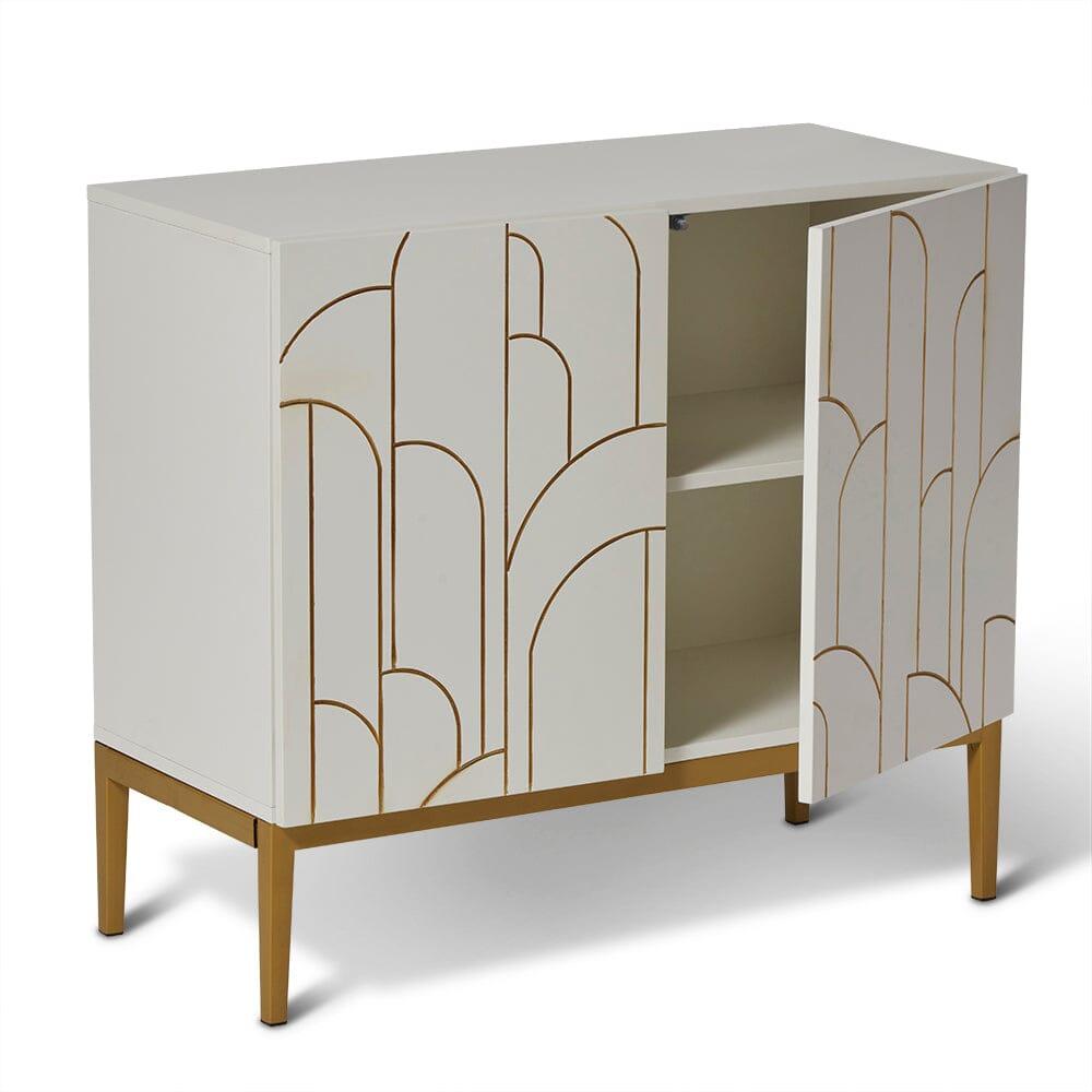 Gatsby 2 Door Sideboard – Snow White - Laura James