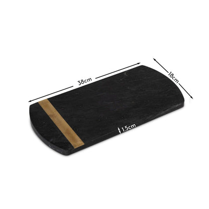 Grazeley Black Marble Serving Board - 38X18cm