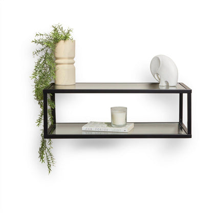 Harris Black Metal Industrial Shelf Bookcase - Laura James