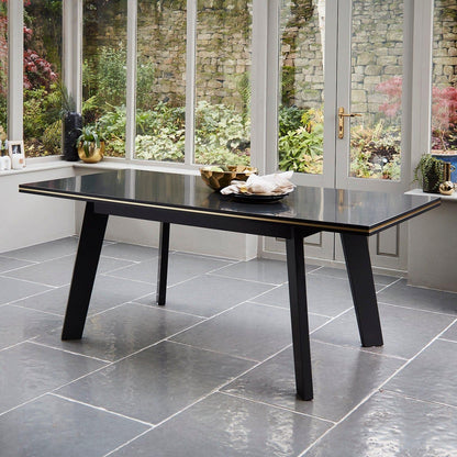 Iliana dining table - charcoal grey - Laura James