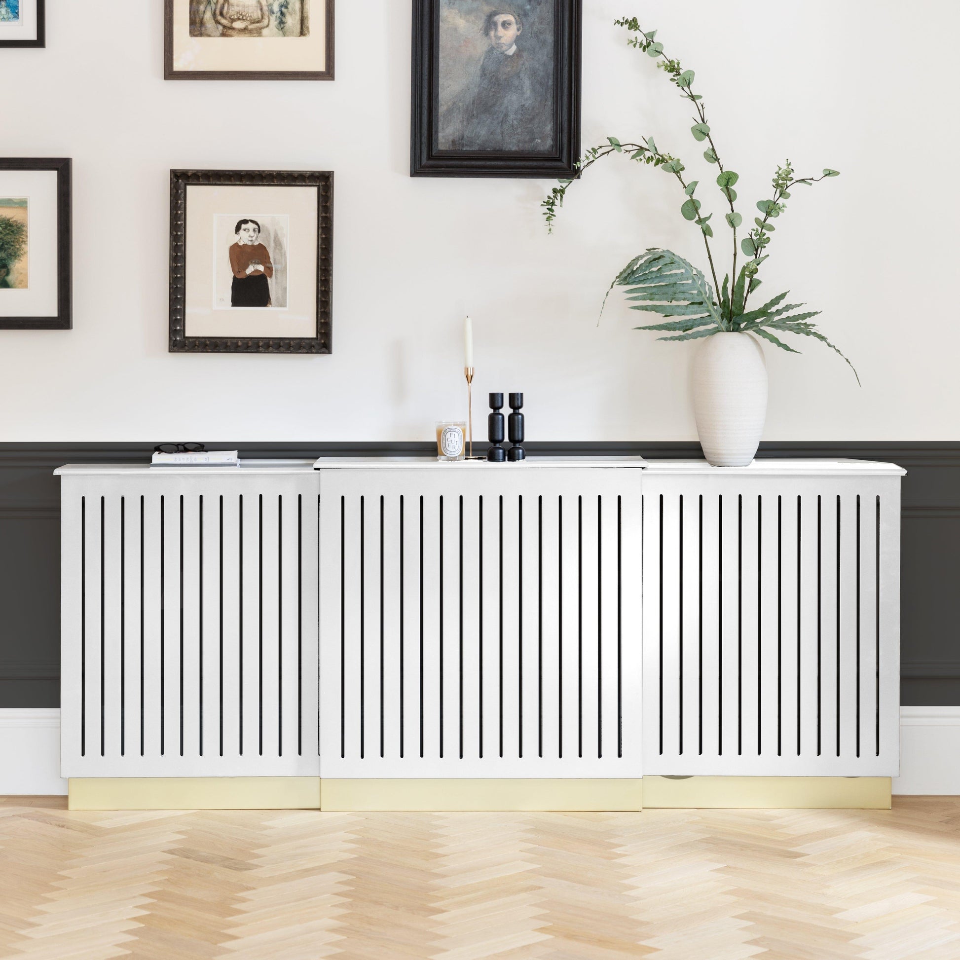 Iliana Extending Radiator Cover - Snow White - Laura James