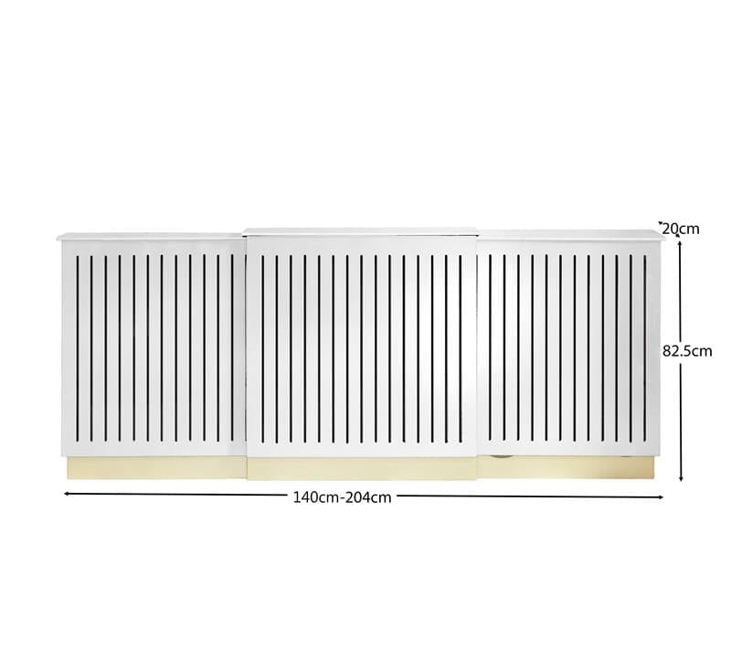 Iliana Extending Radiator Cover - Snow White - Laura James

