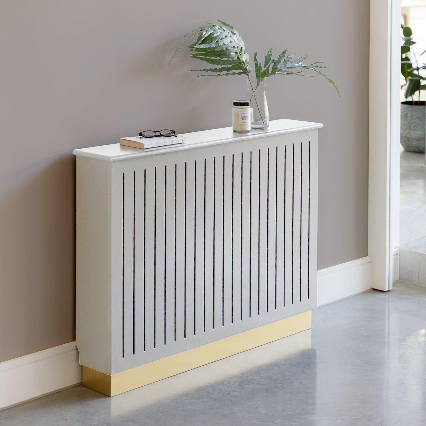 Iliana Medium Radiator Cover - Snow White - Laura James