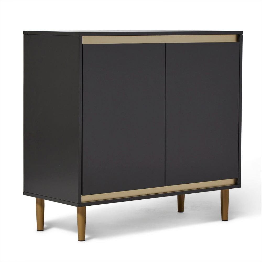 Iliana Charcoal Grey 2 Door Sideboard - Laura James