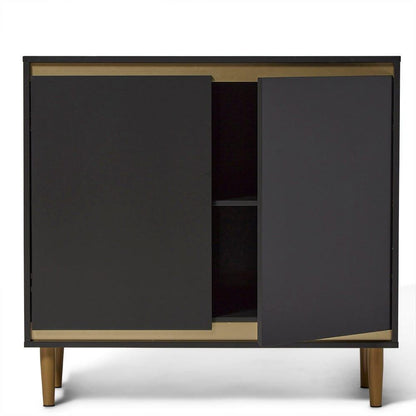 Iliana Charcoal Grey 2 Door Sideboard - Laura James