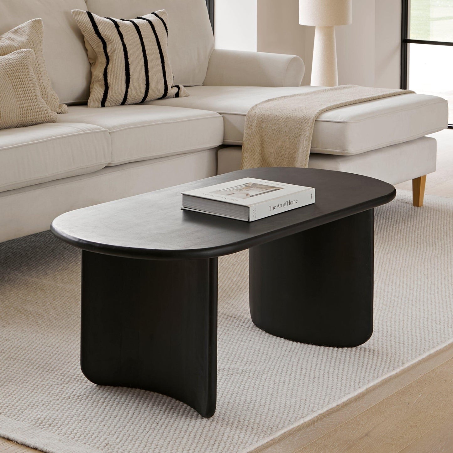 Imogen 110cm Coffee Table, Jet Black Acacia - Laura James