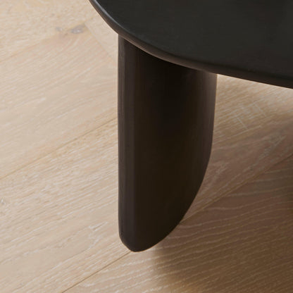 Imogen Acacia Wood Side Table - Jet Black - Laura James