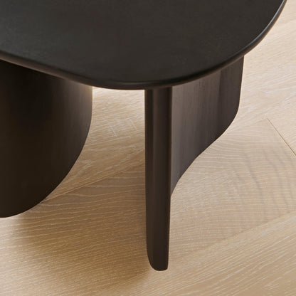 Imogen Acacia Wood Side Table - Jet Black - Laura James