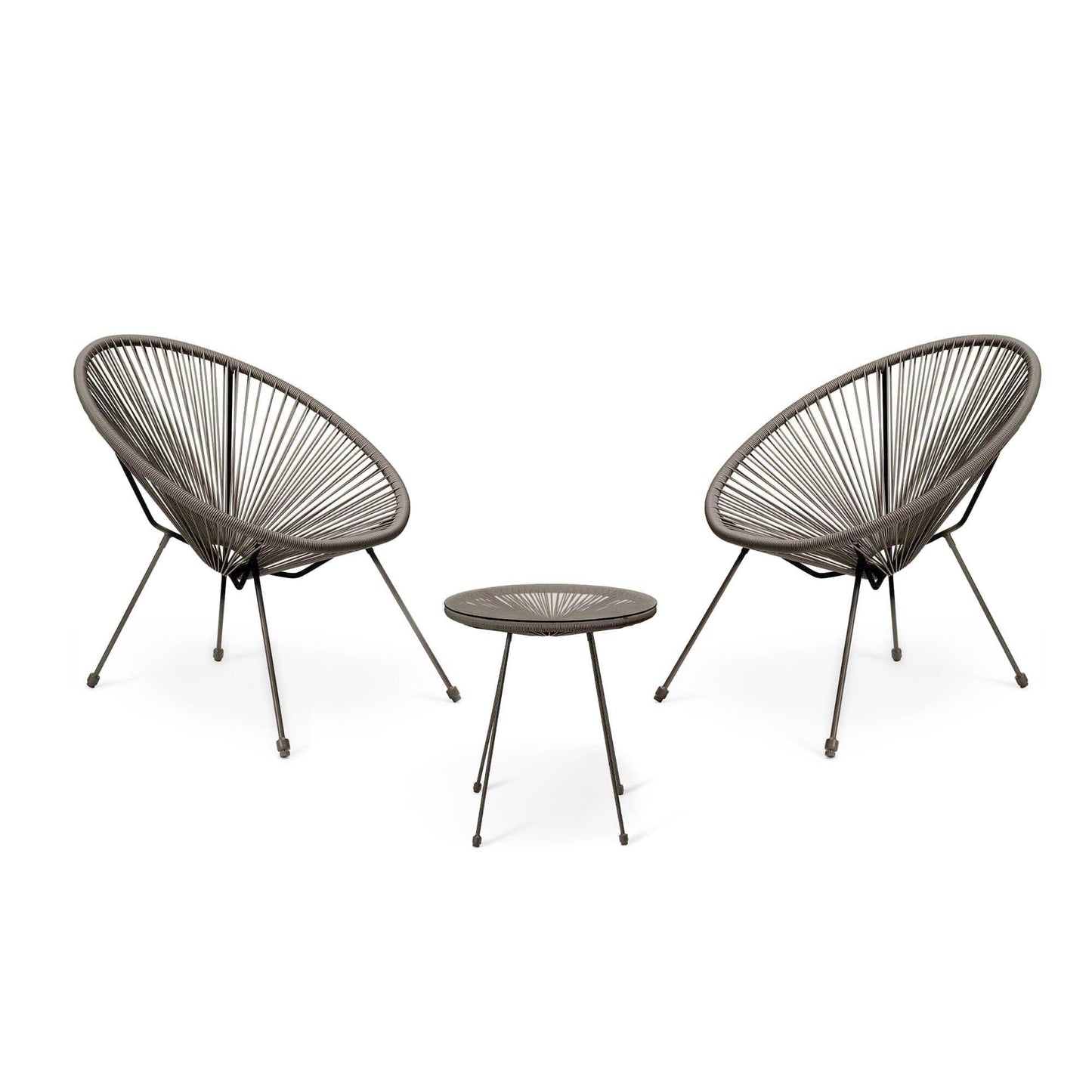 Indra String Bistro Set - grey - Laura James