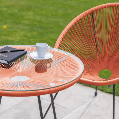 Indra String Bistro Set - orange - Laura James