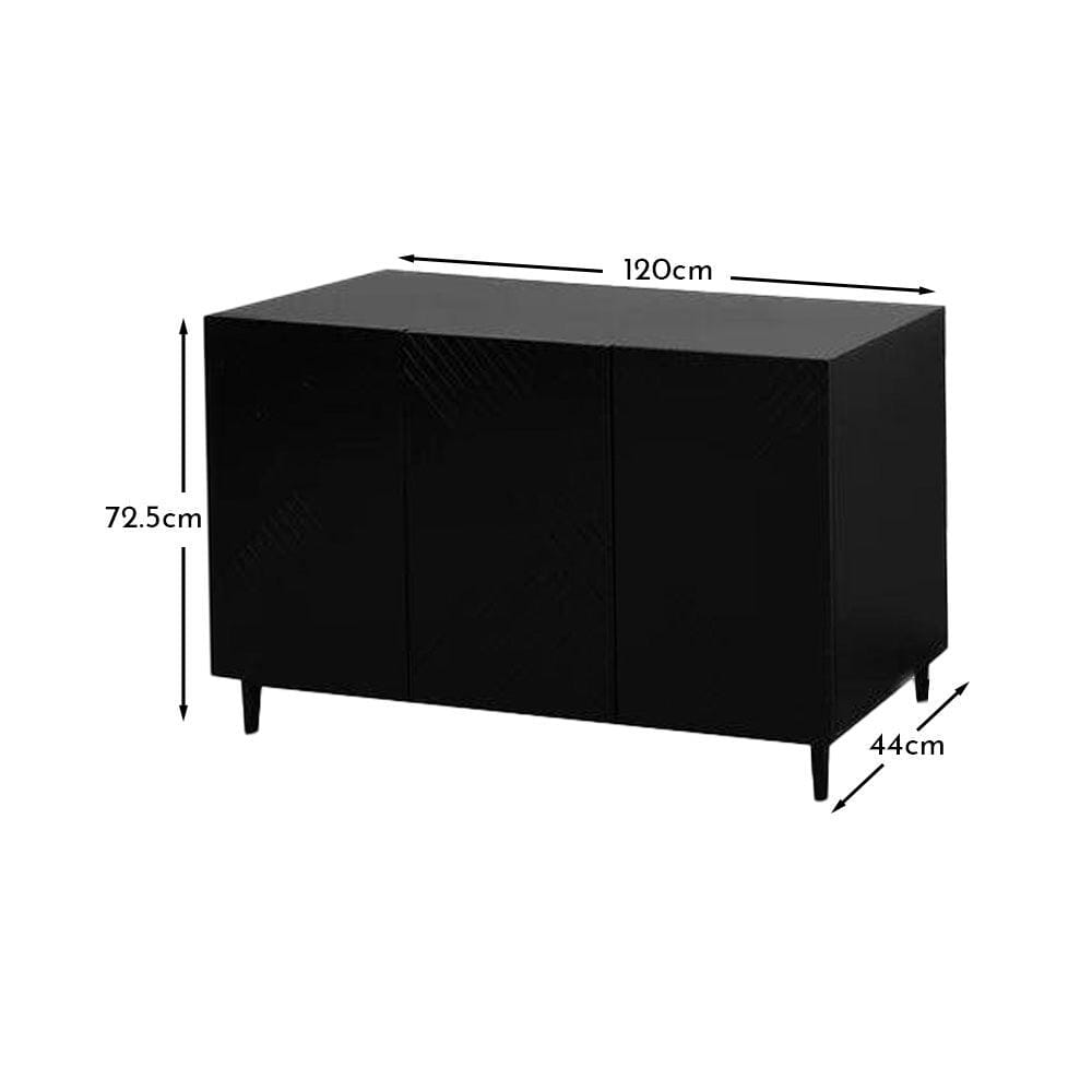 Jack sideboard - geometric - black - Laura James