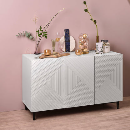 Jack sideboard - geometric -white