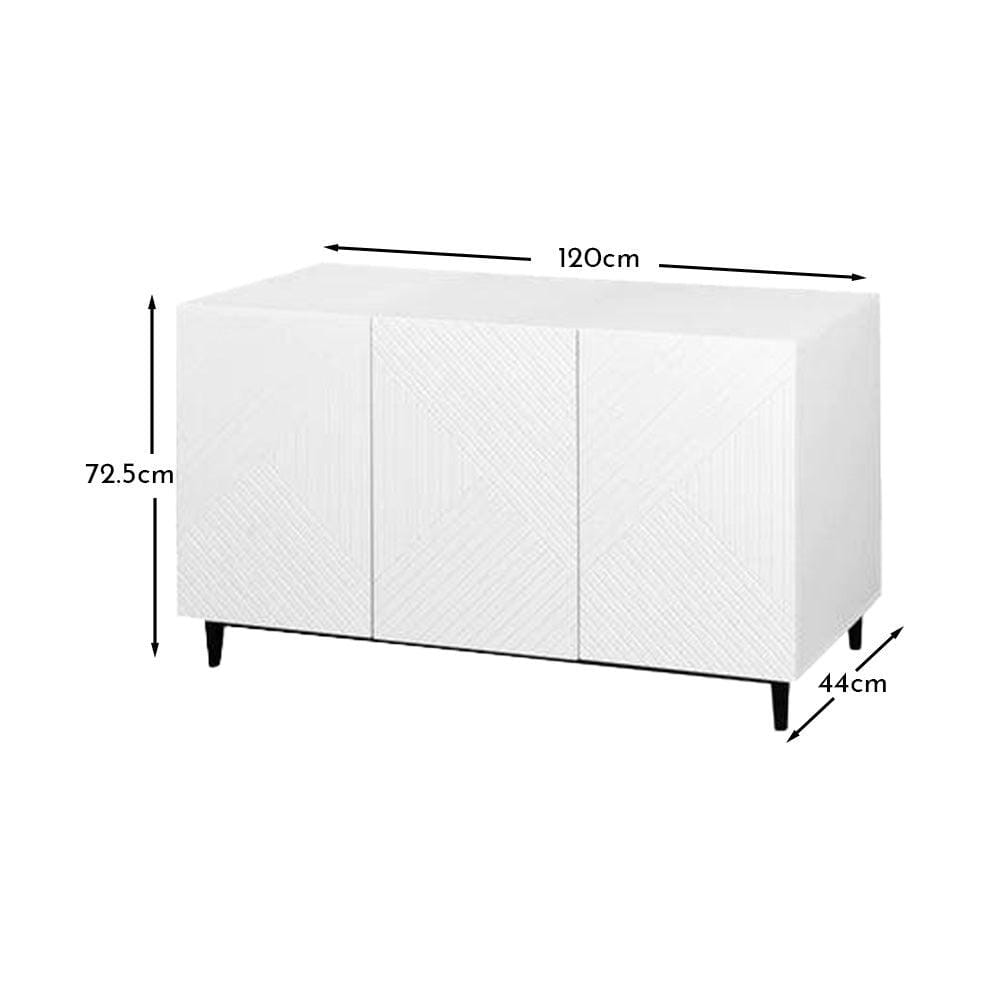 Jack sideboard - geometric -white - Laura James