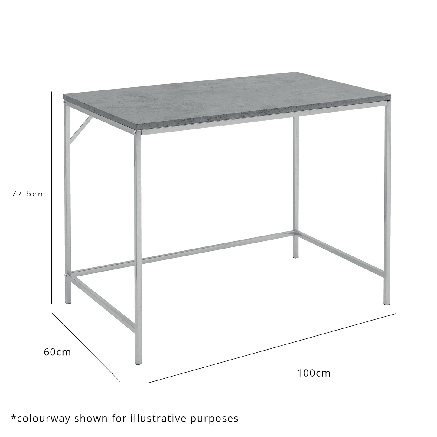 Jay Desk - Marble Effect & Gold