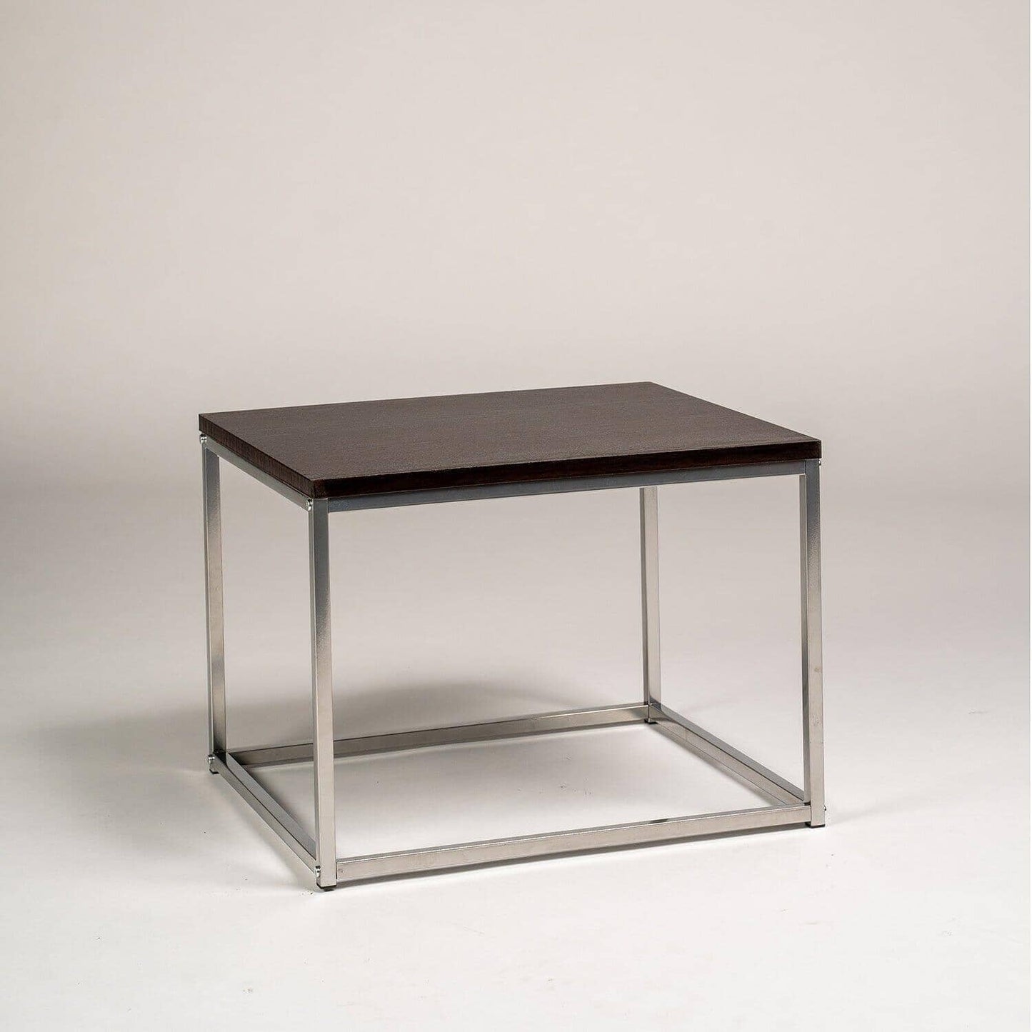 Jay Side Table - Walnut Effect & Chrome