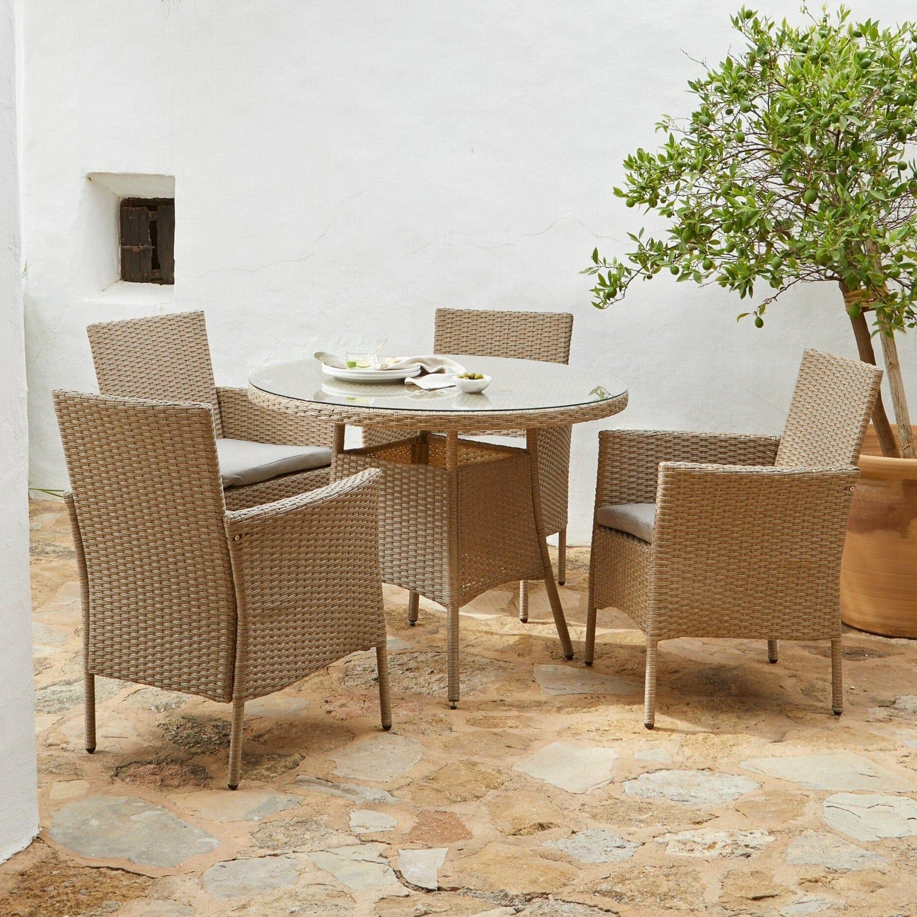 Wicker dining furniture sale