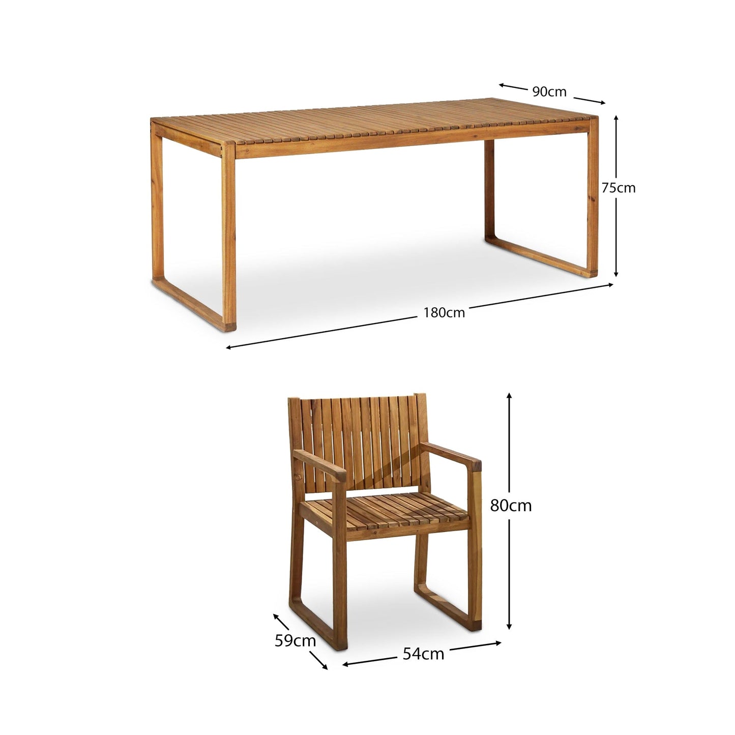 Lennox 8 Seater Wooden Outdoor Dining Set