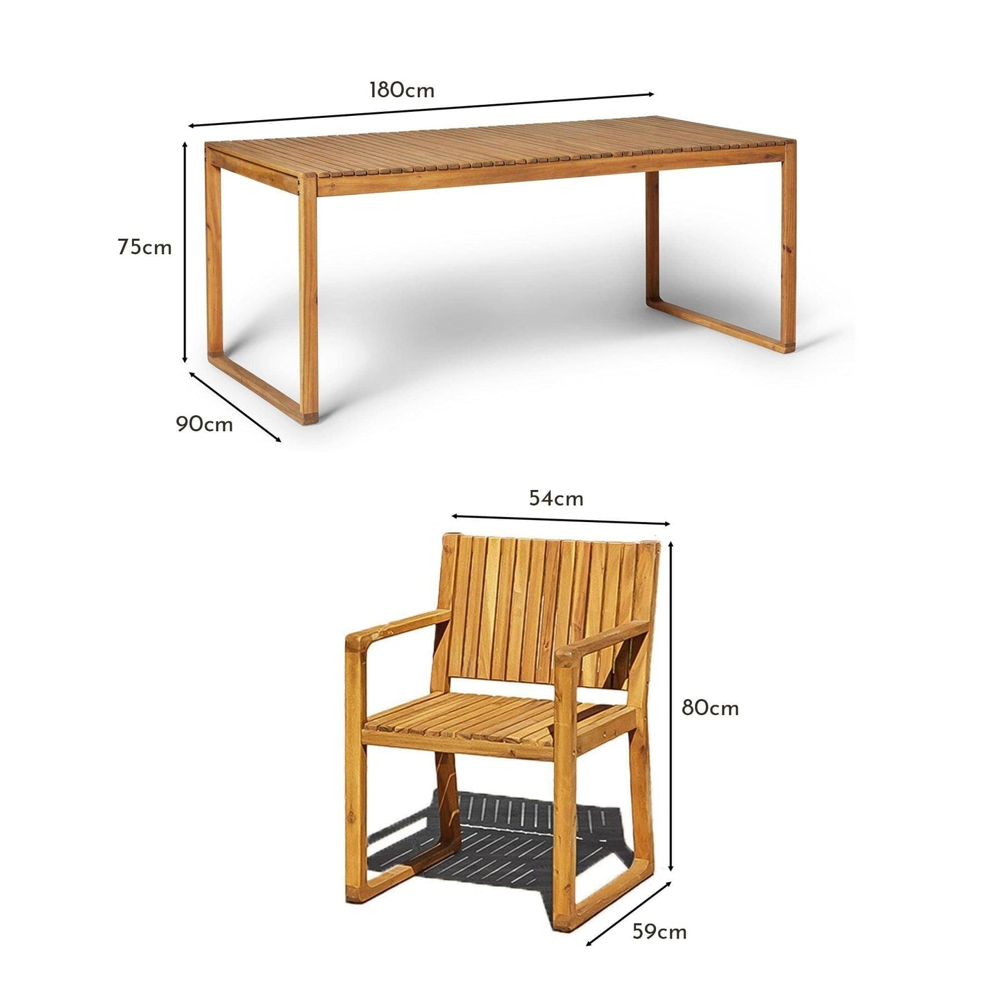 Lennox 8 Seater Wooden Outdoor Dining Set