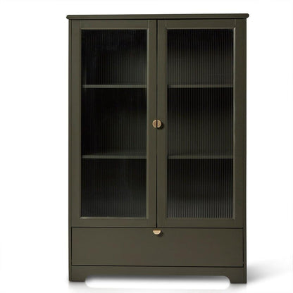 Lua Tall Cabinet in Fir Green - Laura James