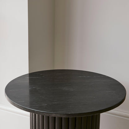 Myla Round Side Table - Jet Black - Laura James