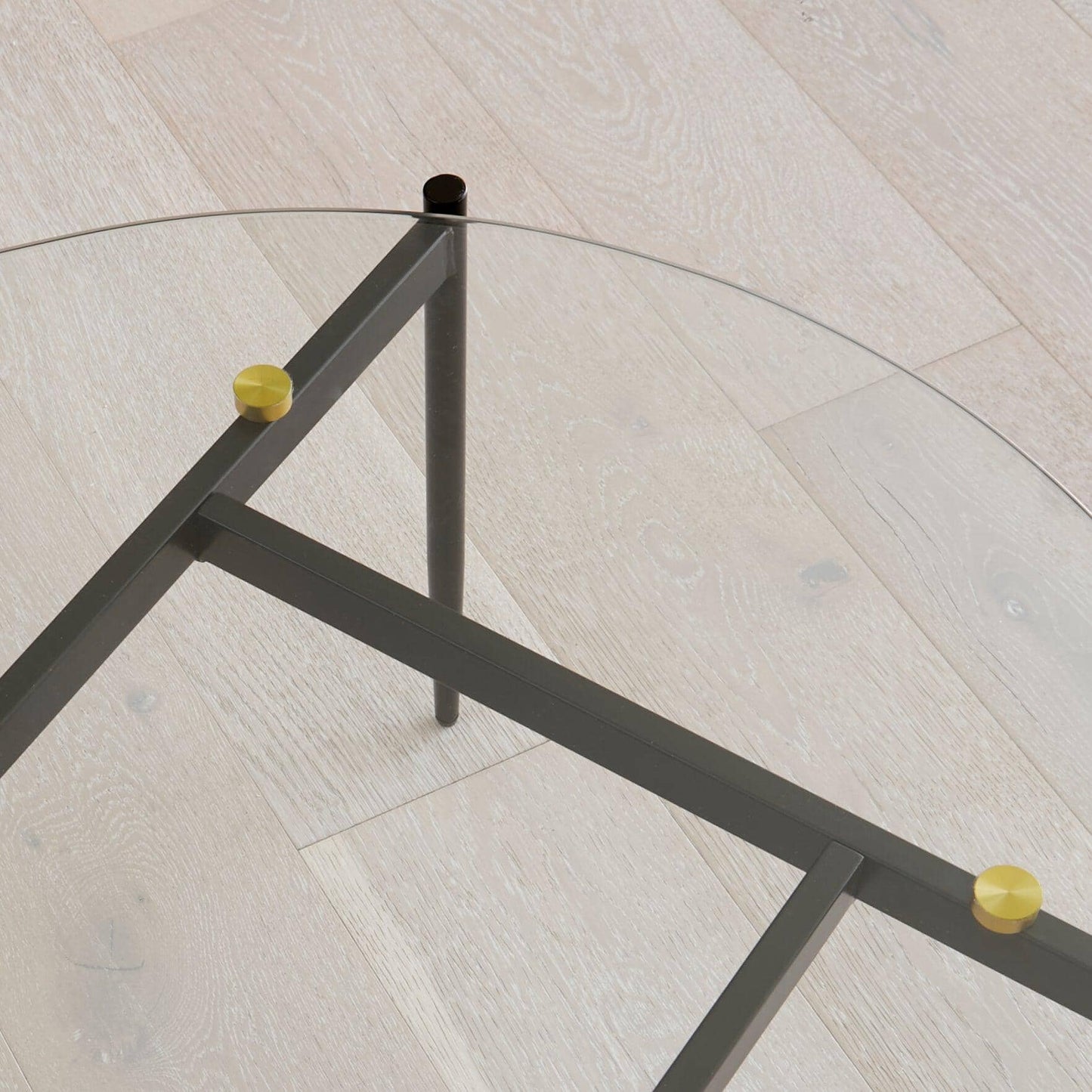 Oscar 80cm Round Coffee Table - Matte Black