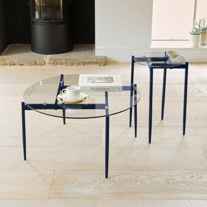 Oscar Side Table - Midnight Blue - 40cm